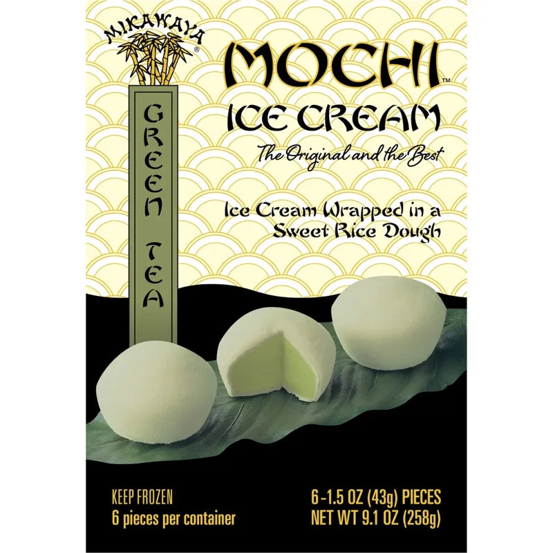 Mikawaya Green Tea Mochi Ice Cream Bites view 1