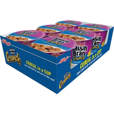 Kellogg's Raisin Bran Crunch cereal 6x 2.8oz Counts
