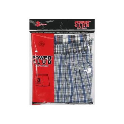 Power Club Men's Boxers 3-Pack, Size XL