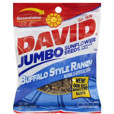 David Jumbo Sunflower Seeds Buffalo Style Ranch