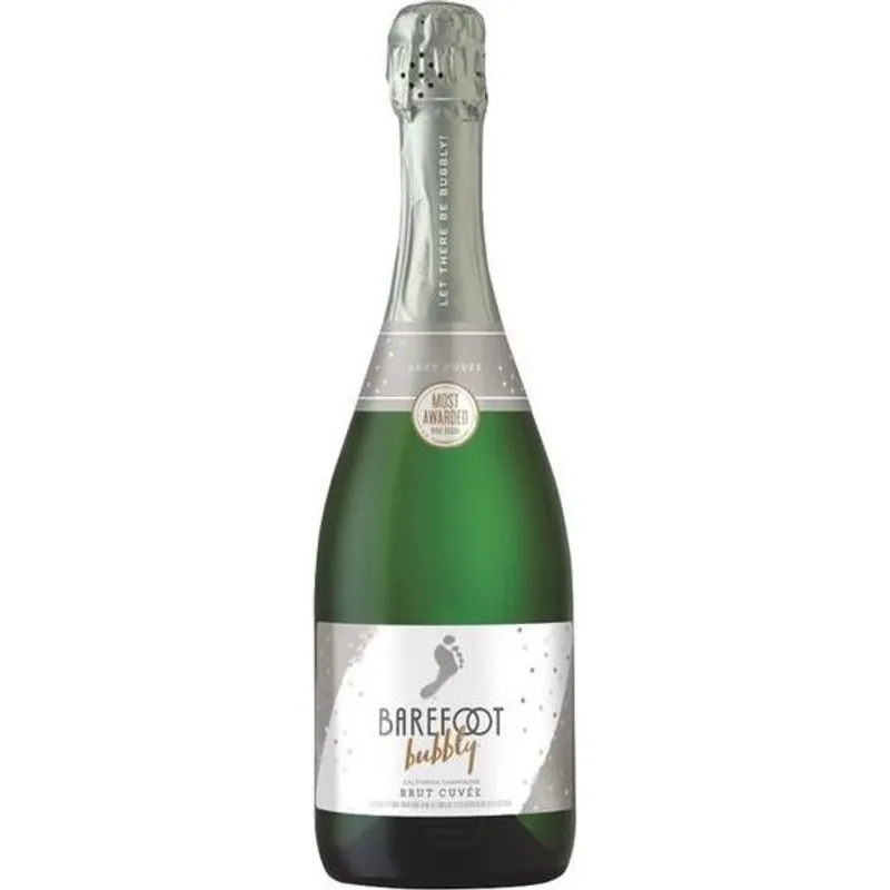 Barefoot Bubbly Brut Cuvee Champagne Blend Sparkling Wine view 1