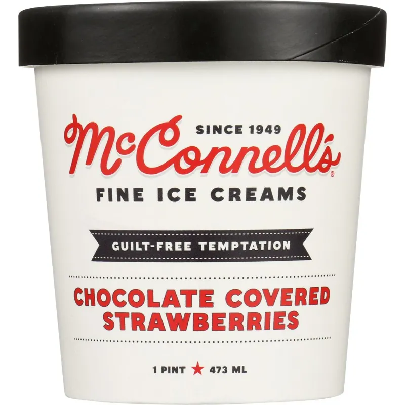 McConnell's Chocolate Covered Strawberry Ice Cream view 1