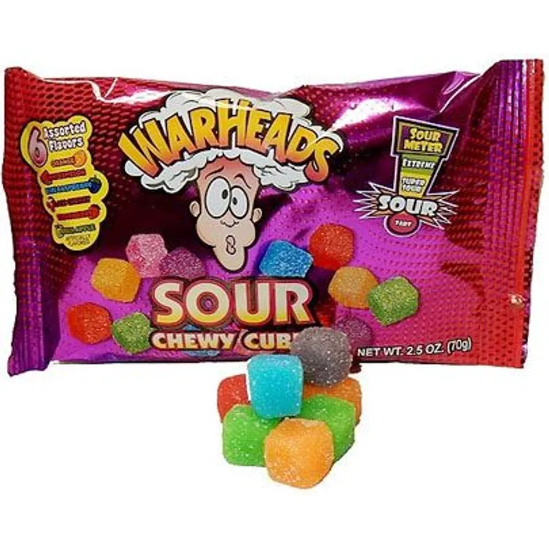 Warheads Sour Chewy Cubes view 1