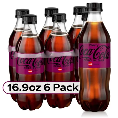 Coca-Cola Zero Sugar Cherry 16.9 oz bottle