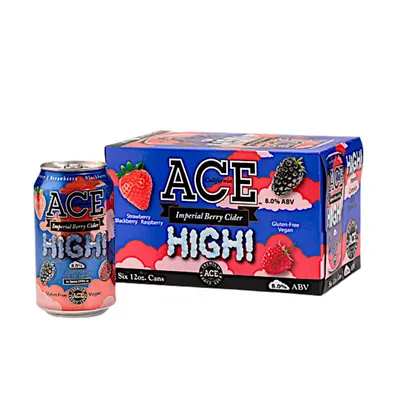 Ace High Imperial Berry Cider 6 Pack 12 oz Cans