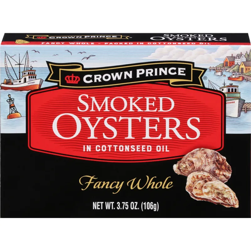 Crown Prince Smoked Oysters In Cottonseed Oil view 1