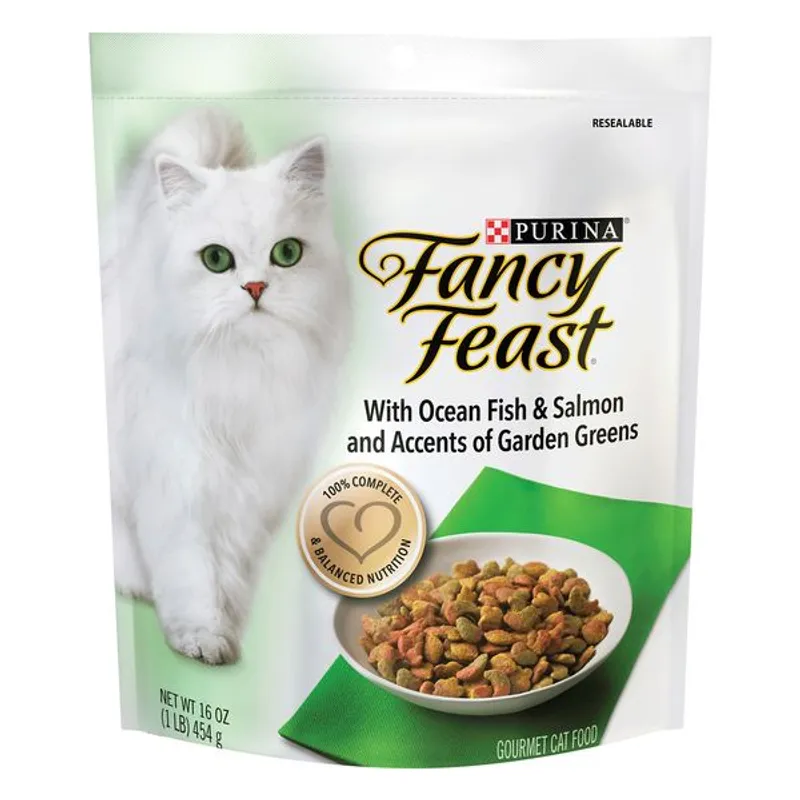 Purina Fancy Feast Ocean Fish & Salmon Dry Cat Food Bag view 1