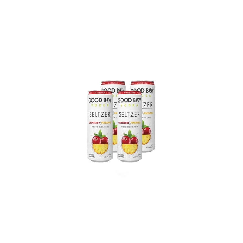 Good Boy Vodka Seltzer Cranberry & Pineapple view 1