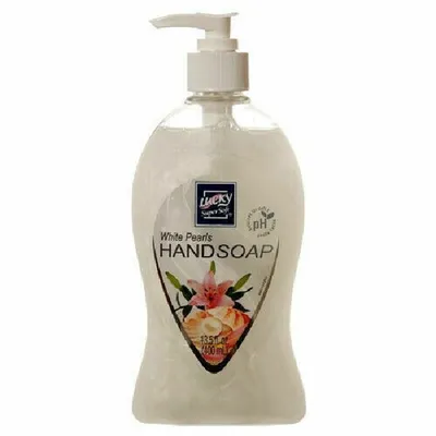 Lucky Super Soft White Pearls Liquid Hand Soap 13.5 oz Bottle