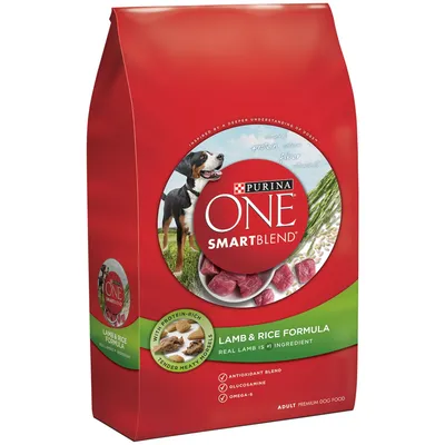 Purina ONE SmartBlend Adult Lamb & Rice Dry Dog Food 4 lb Bag