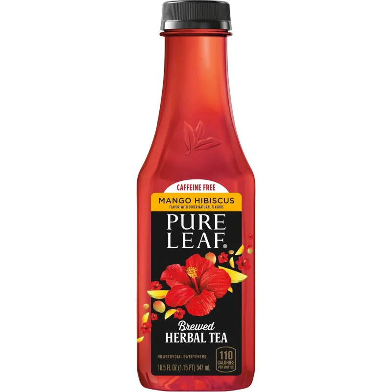Pure Leaf Mango Hibiscus Brewed Herbal Tea view 1