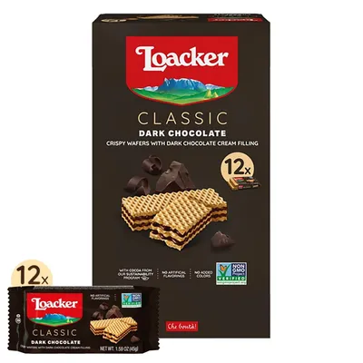 Loacker Classic Dark Chocolate Wafers 45 g Bag