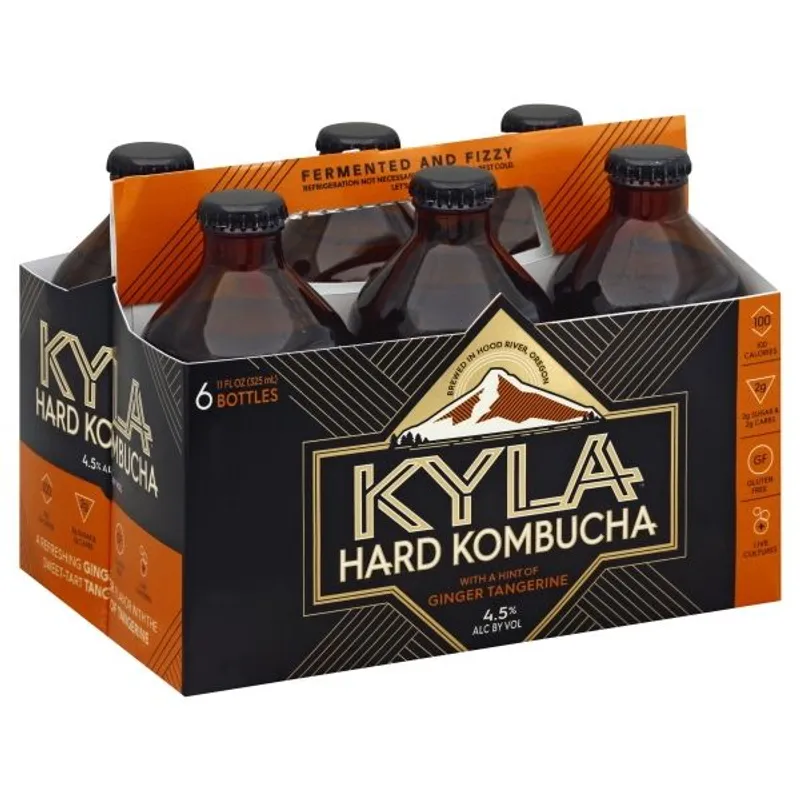 KYLA Hard Kombucha Ginger Tangerine view 1