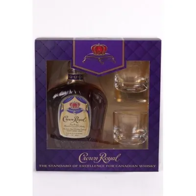 Crown Royal Fine De Luxe Blended Canadian Whisky Gift Set 750mL