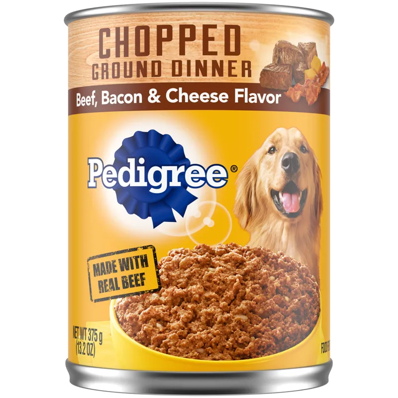 Pedigree Chopped Ground Dinner Beef Bacon & Cheese view 1