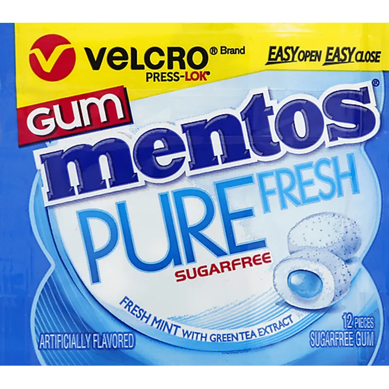 Mentos Sugarfree Fresh Mint Gum Box view 1