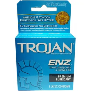 Trojan Enz Spermicidal Lubricated Condoms