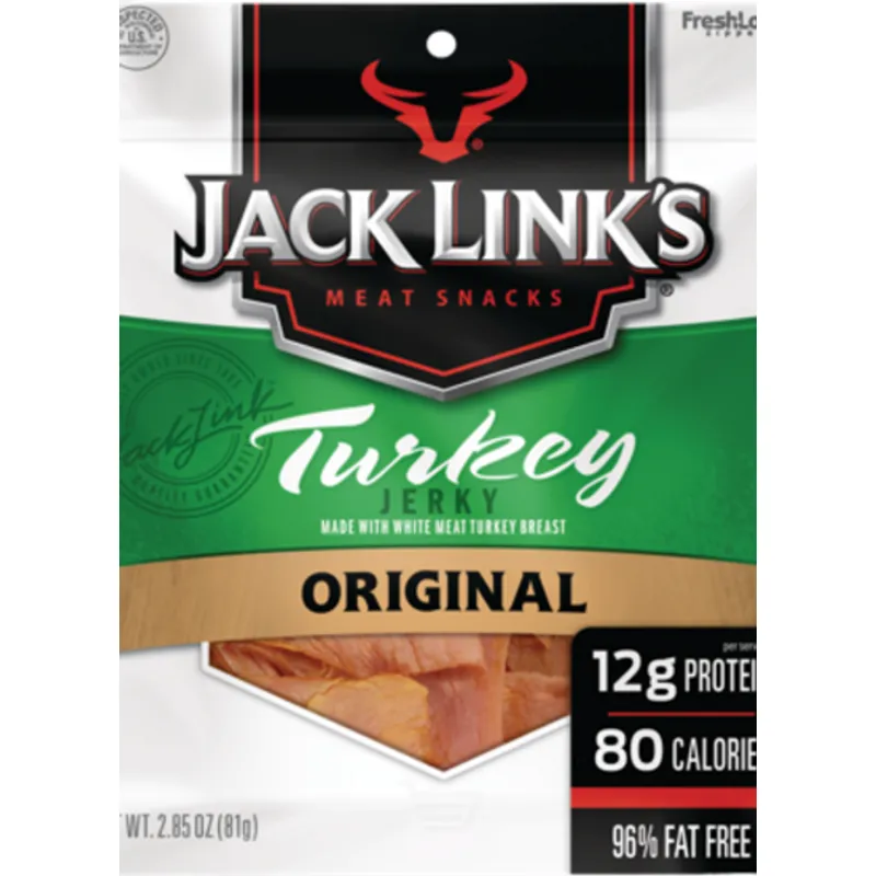 Jack Link's Meat Snacks Turkey Jerky Original Box view 1