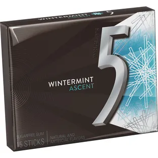 5 Gum Wintermint Ascent Sugarfree Chewing Gum