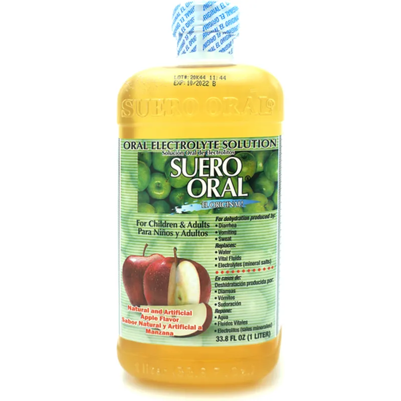 Suero Oral Apple Flavor Electrolyte Solution view 1
