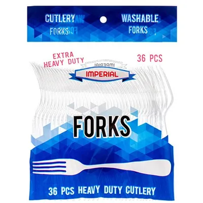 Imperial Plastic Forks 36 Count