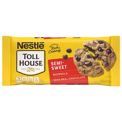 Nestle Toll House Semi-Sweet Chocolate Morsels 12 oz Bag