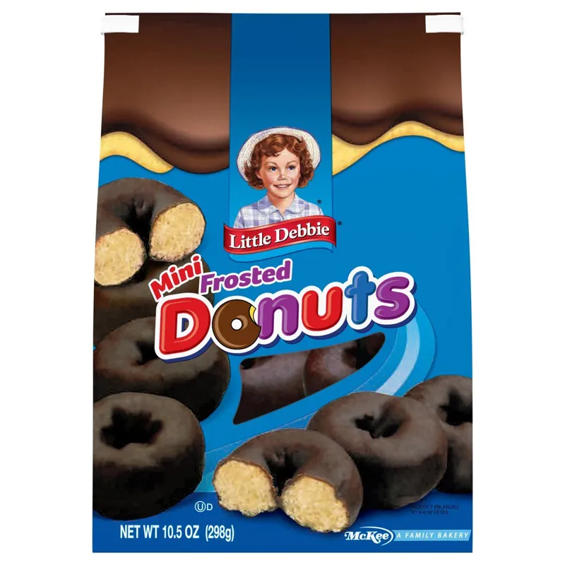 Little Debbie Mini Frosted Chocolate Donuts view 1