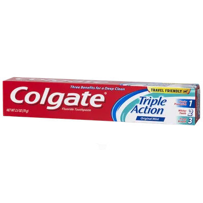 Colgate Mint Original Triple Action Fluoride Toothpaste 2.5oz Unit Unit