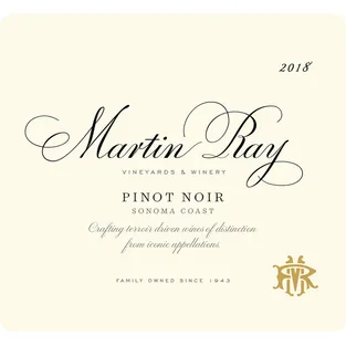 Martin Ray Pinot Noir Sonoma Coast 2022