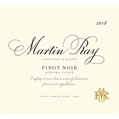 Martin Ray Pinot Noir Sonoma Coast 2022 750 mL