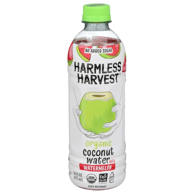 Harmless Harvest Organic Coconut Water Watermelon view 1
