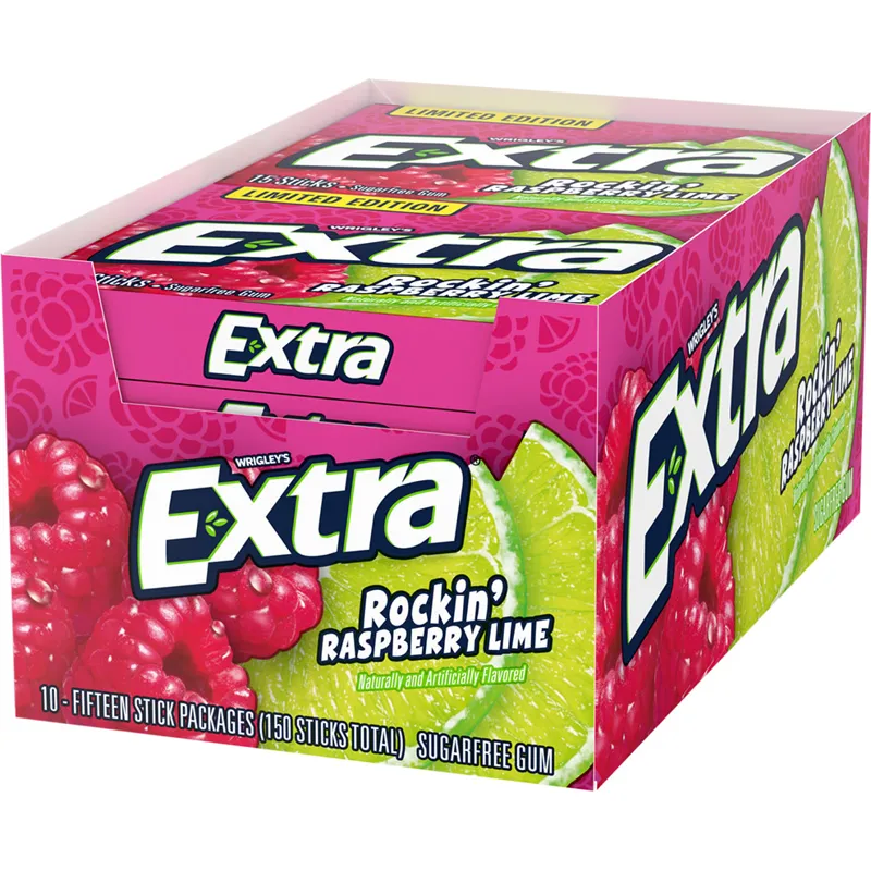 Extra Rockin Raspberry Lime Sugar Free Chewing Gum view 1