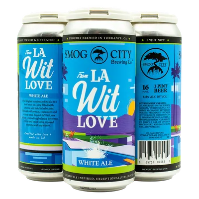 Smog City From La Wit Love 4 Pack 16 oz Cans