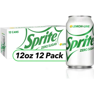 Sprite Zero Lemon-Lime Soda 12 Pack 12 oz Cans