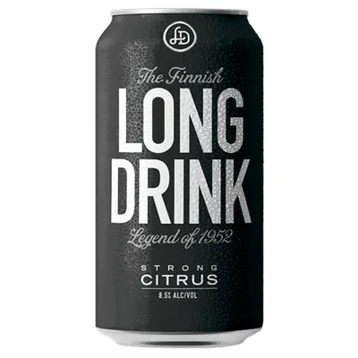 The Finnish Long Drink Strong Citrus 19.2 oz can