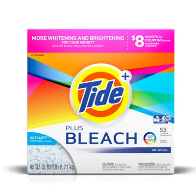 Tide Plus Bleach Powder 21 oz Box