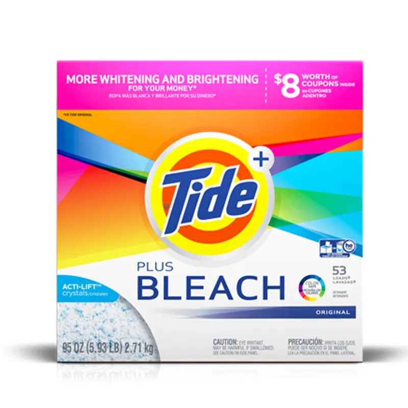 Tide Plus Bleach Powder Box view 1
