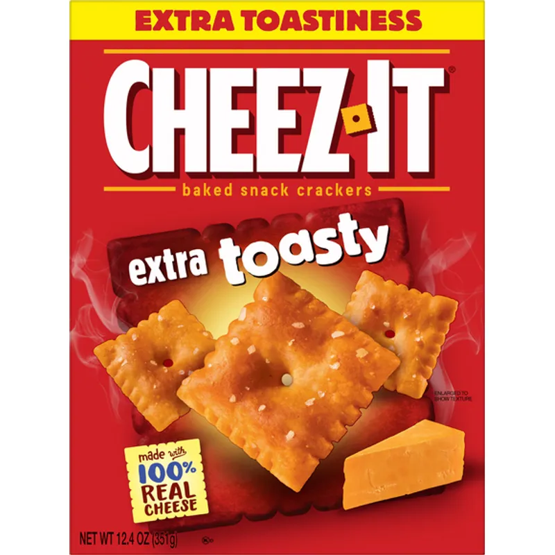 Cheez-It Baked Snack Crackers Extra Toasty Box view 1