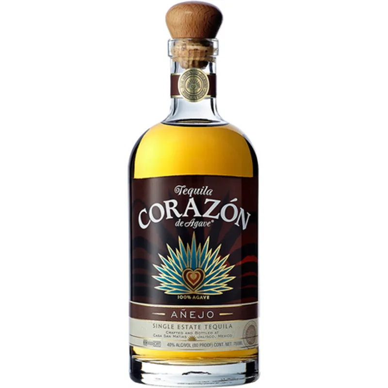 Corazon De Agave Anejo Tequila view 1