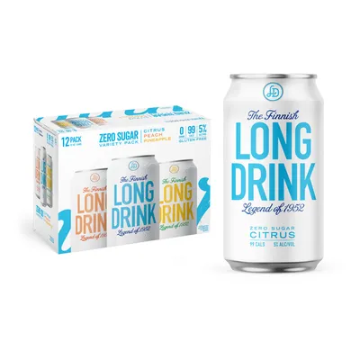 Long Drink Zero Sugar Variety Pack 12pk 12oz Cans