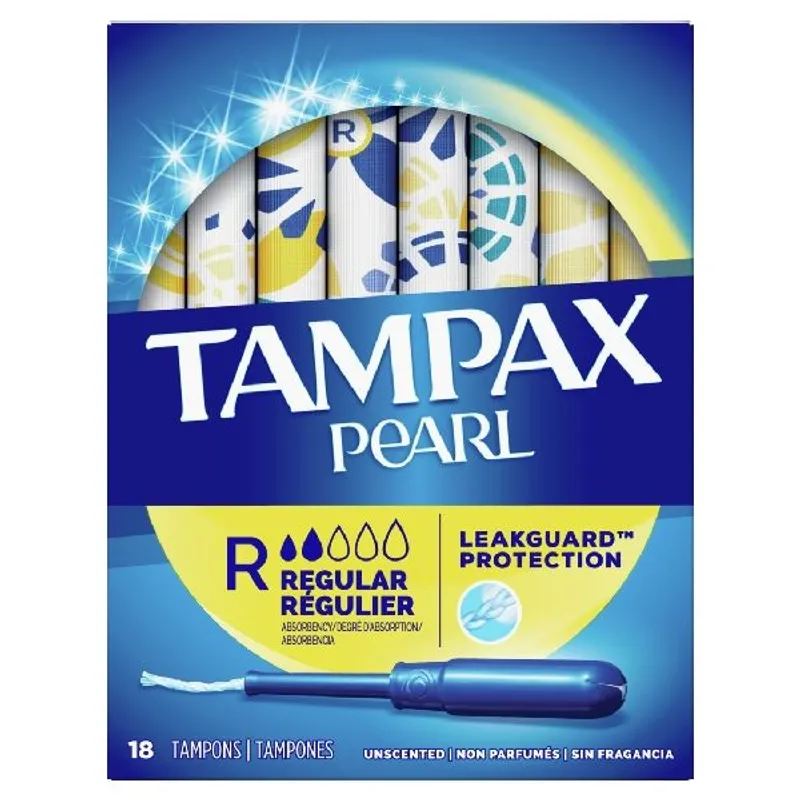 Tampax Pearl Regular Unscented Tampons view 1