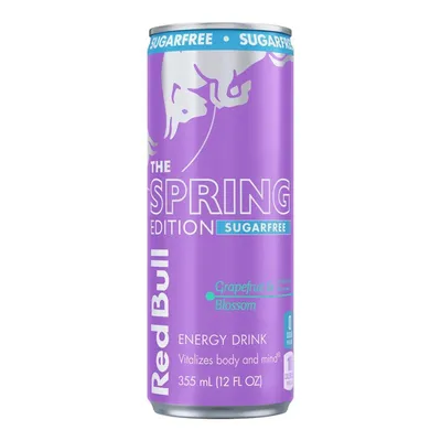 Red Bull Spring Edition Grapefruit & Blossom Sugar Free 12 oz Can
