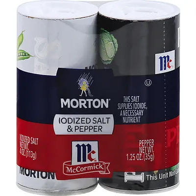 Morton Iodized Salt & Pepper