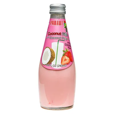 Parrot Coconut Milk Strawberry 9.8 oz Bottle