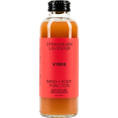 Vybes CBD Strawberry Lavender Drink 14oz Bottle