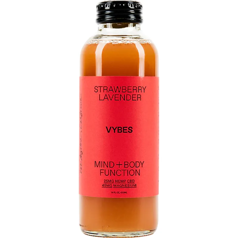 Vybes Cbd Strawberry Lavender Drink view 1