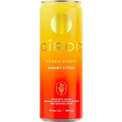 Ciroc Vodka Spritz Sunset Citrus 355ml Can