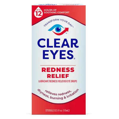 Clear Eyes Redness Relief Eye Drops 0.5 oz Bottle