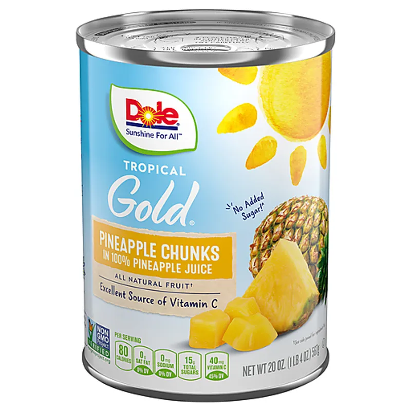 Dole Pineapple Chunks view 1