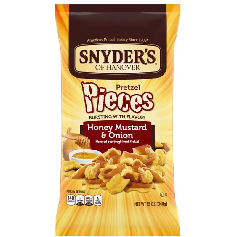 Snyders Pretzel Pieces Honey Mustard & Onion view 1